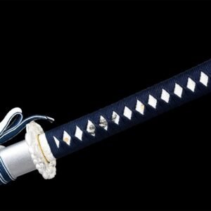 Ensemble Sabre Japonais Katana Wakizashi Blanc