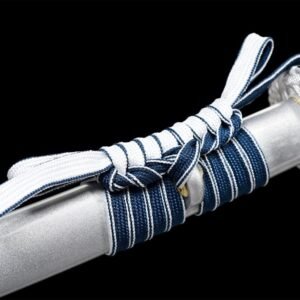 Ensemble Sabre Japonais Katana Wakizashi Blanc