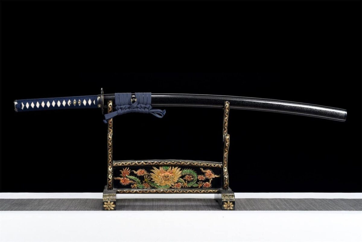 Katana Bleu Et Noir