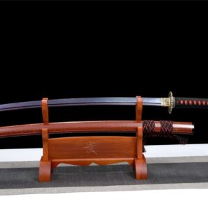 Katana Damas Rouge Et Noir