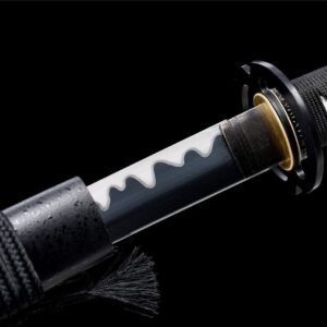 Katana Noir Lame Blanche