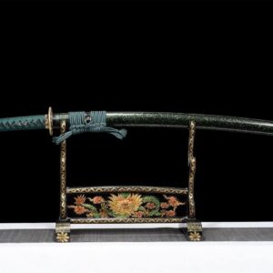 Katana Vert Et Noir