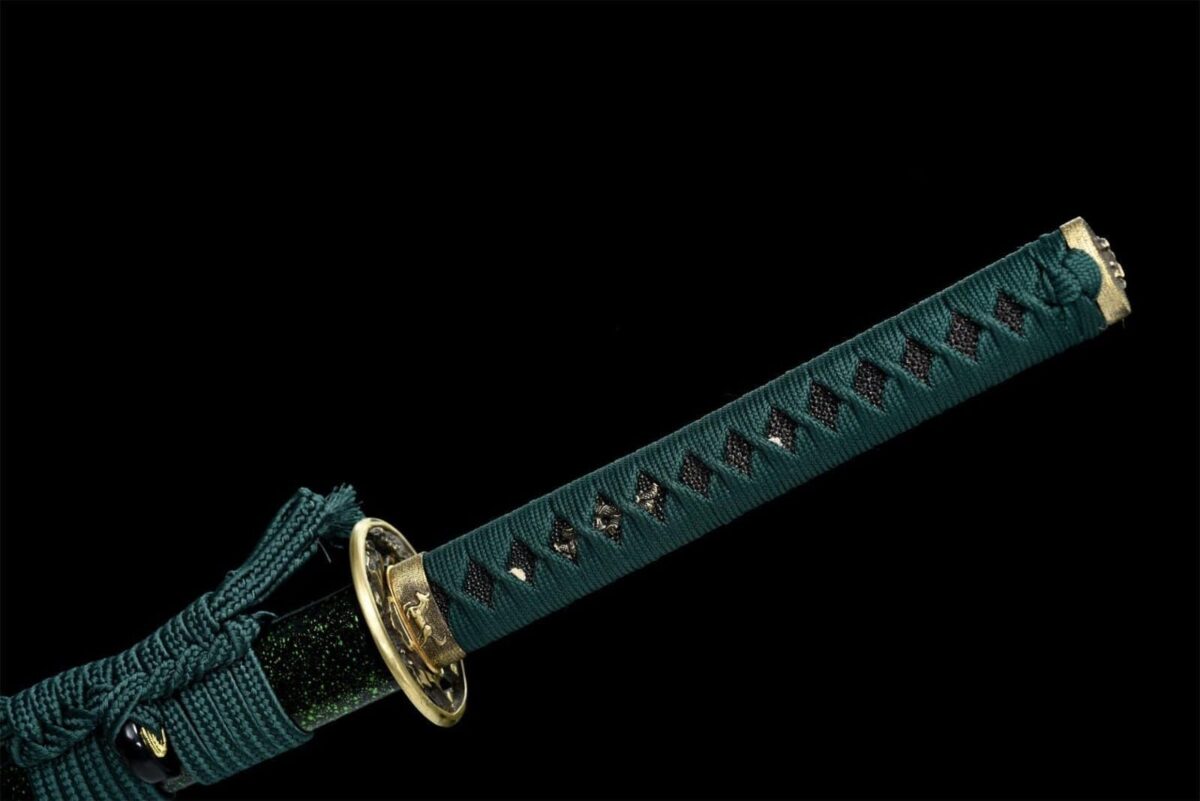 Katana Vert Et Noir