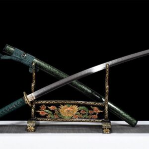 Katana Vert Et Noir