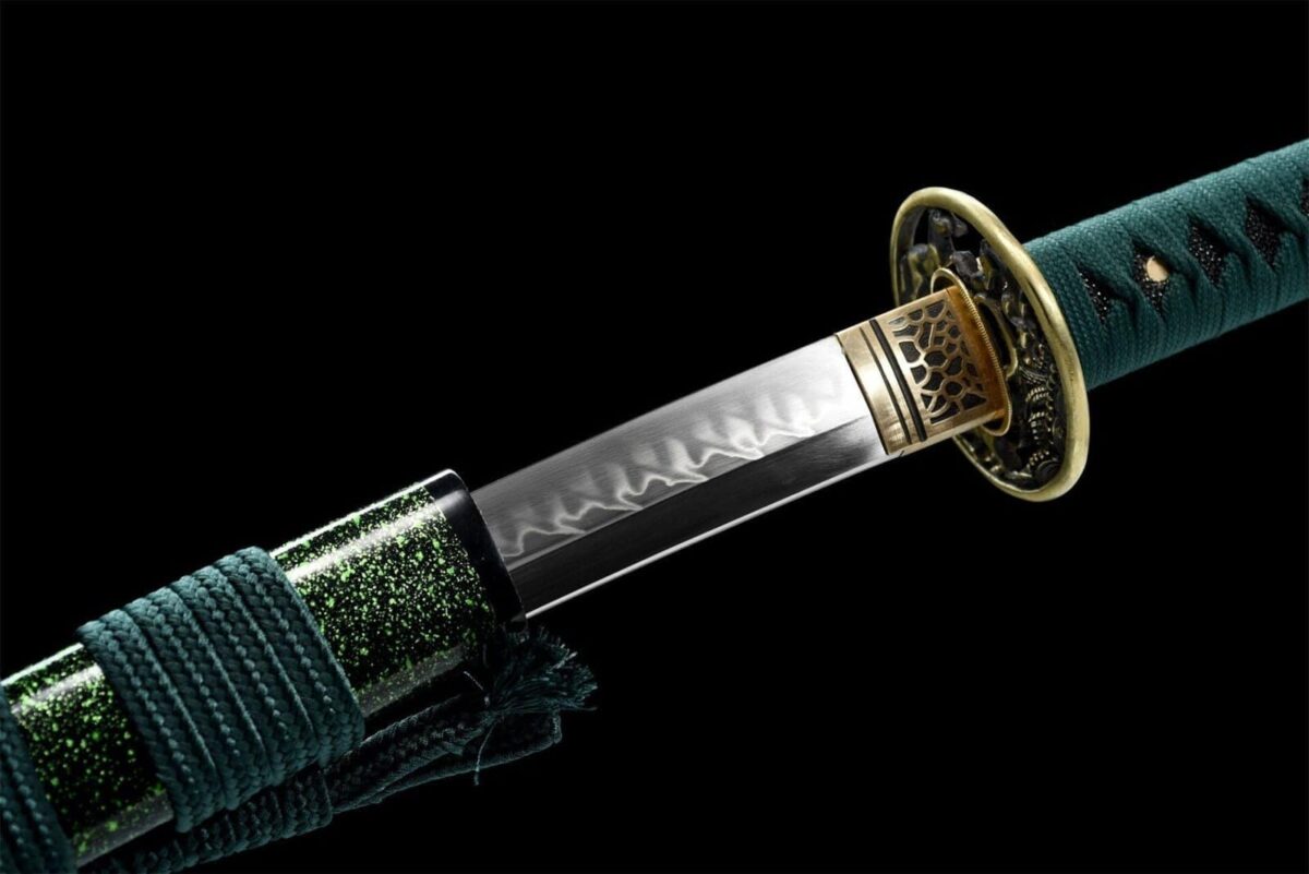 Katana Vert Et Noir