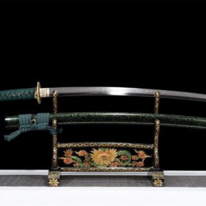 Katana Vert Et Noir