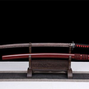 Réplique De Katana En Bois Rouge