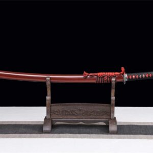 Réplique De Katana En Bois Rouge