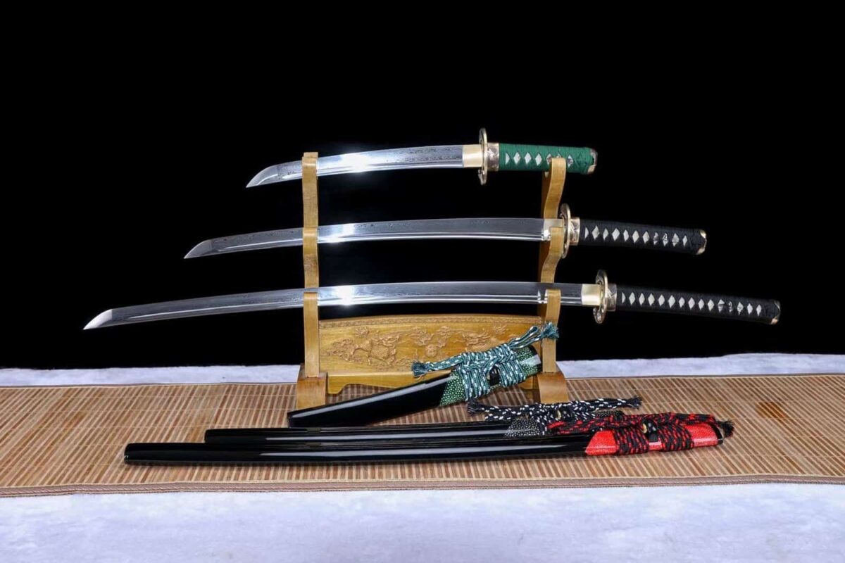 Set De 3 Sabres Noir Japonais