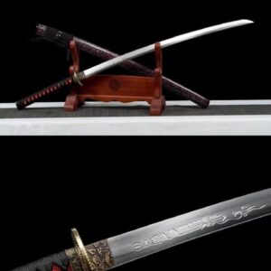 Tanto Et Wakizashi Rouge